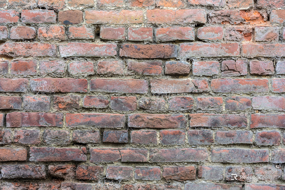 Modern old-fashioned red brick wall industrial wind brick wall dilapidated brick wall texture