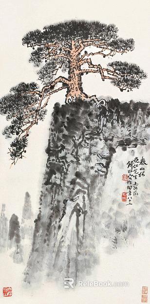 Landscape painting Chinese landscape painting texture