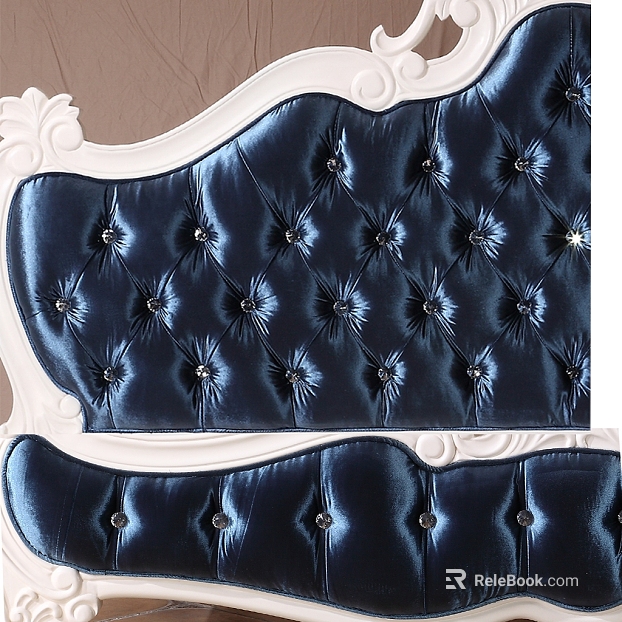 Dark blue flannel soft bag bedside background texture