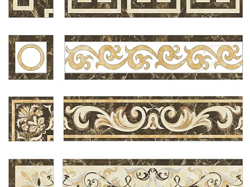 Wall Line Waist Line Country Garden Waveguide Line texture (ID:ffagf4134)