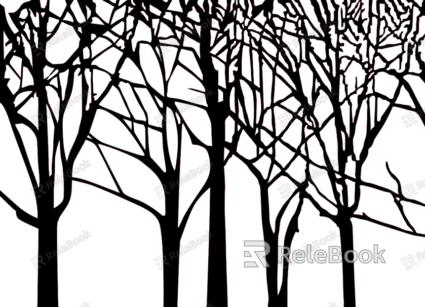 black and white tree shadow texture