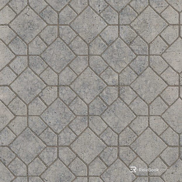 Damaged cement parquet floor tile pavement road ground square paving texture