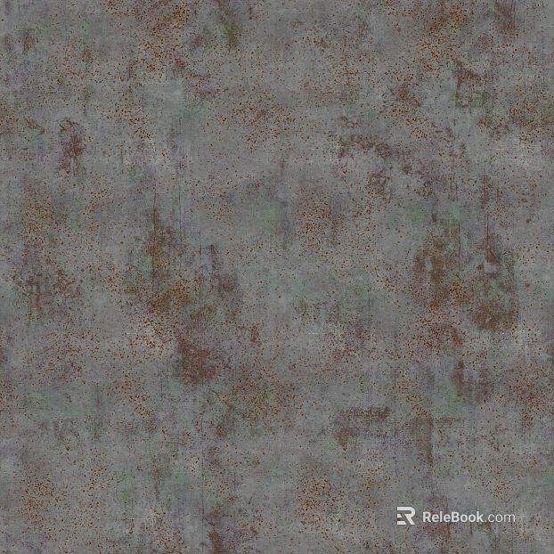 Grey-green rust to do old metal plate texture