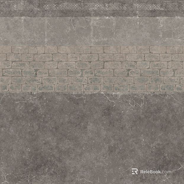 Grey Vintage Brick Wall Wall Decorative Brick texture