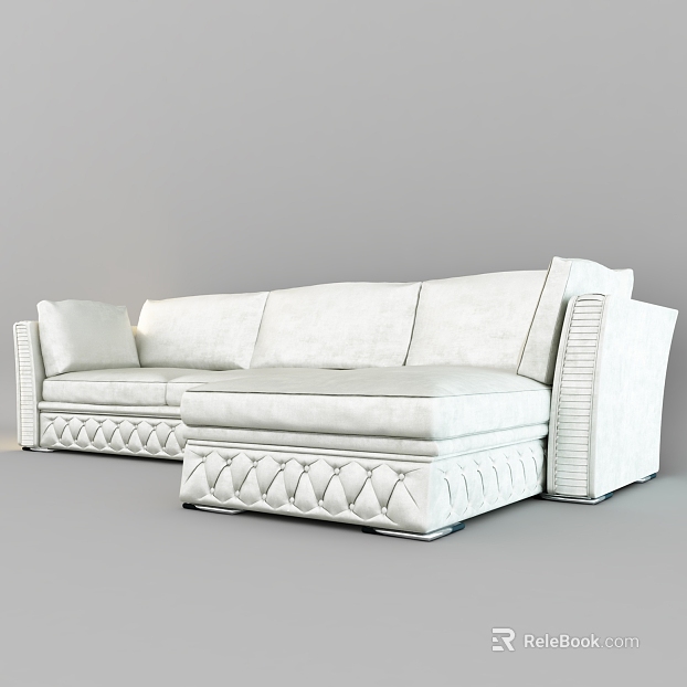 Light Luxury White Soft Sofa texture