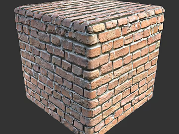 Brick wall PBR texture (ID:ffach484351)