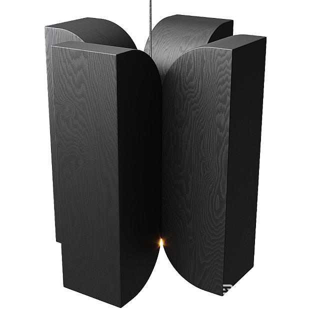 Modern black wood grain decorative chandelier texture