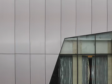 Light gray metal plate building exterior texture (ID:ffaeh182089)