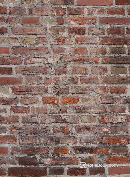 outdoor stone brick wall post-war wind red brick cement wall texture