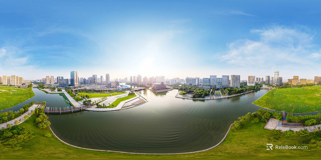 HDR Ecological Rivers and Lakes Scenery Panorama texture