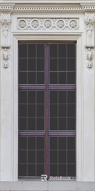 Vintage Dark Brown Glass Door Villa Entry Door texture