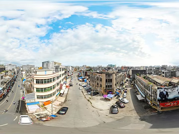 HDR city road traffic panorama texture (ID:ffach458103)
