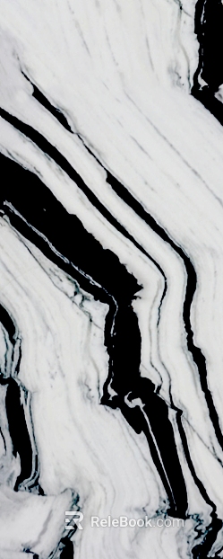 Black and white running water pattern marble wall ground texture