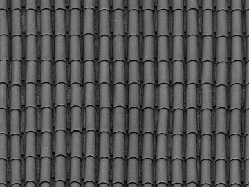 Grey ancient building roof tile cement tile terracotta tile resin tile texture (ID:ffach349106)