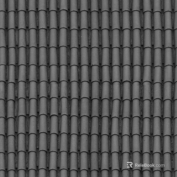 Grey ancient building roof tile cement tile terracotta tile resin tile texture