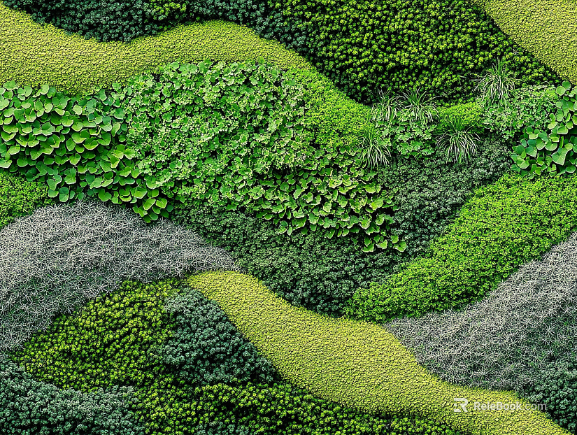 Modern Green Plant Wall Ecological Plant Wall Moss Wall texture