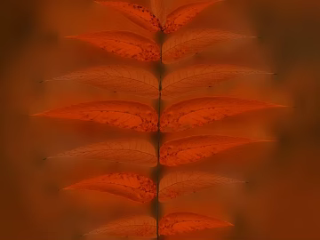 Orange red plant leaf decoration material texture (ID:ffaeh764289)