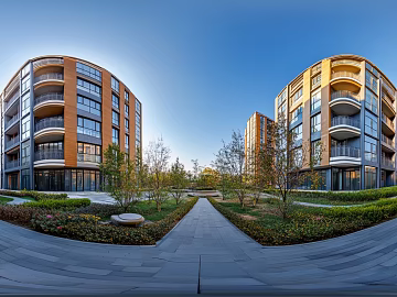 HDR modern cell daytime panorama texture (ID:ffach516738)