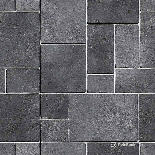 Mosaic with patterned tiles texture