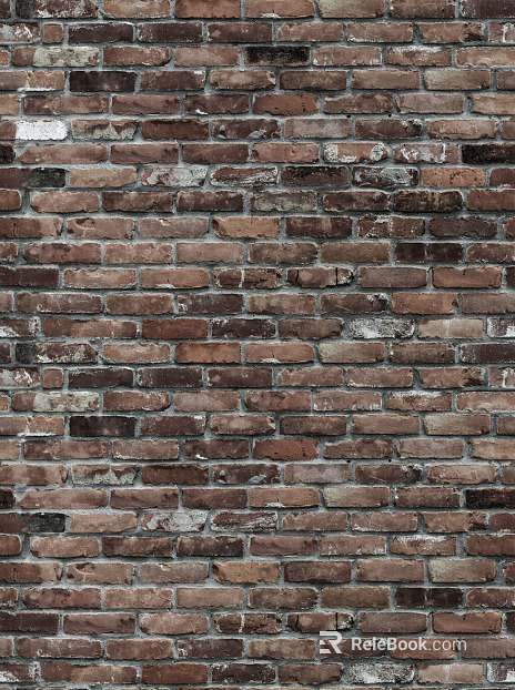 Broken brick wall Red brick wall texture