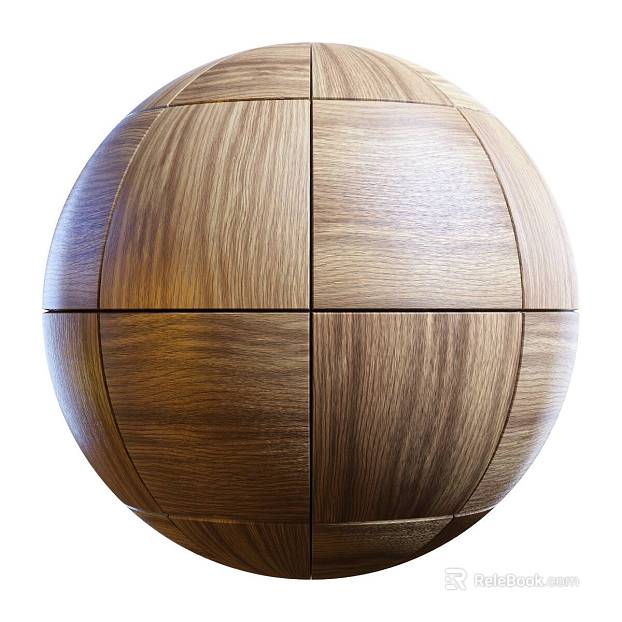 Wood grain mosaic PBR texture