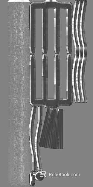 Silver brushed metal decorative elements texture