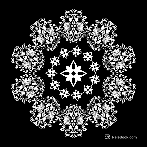 Black and white mask pattern texture pattern graphics carved graphics texture