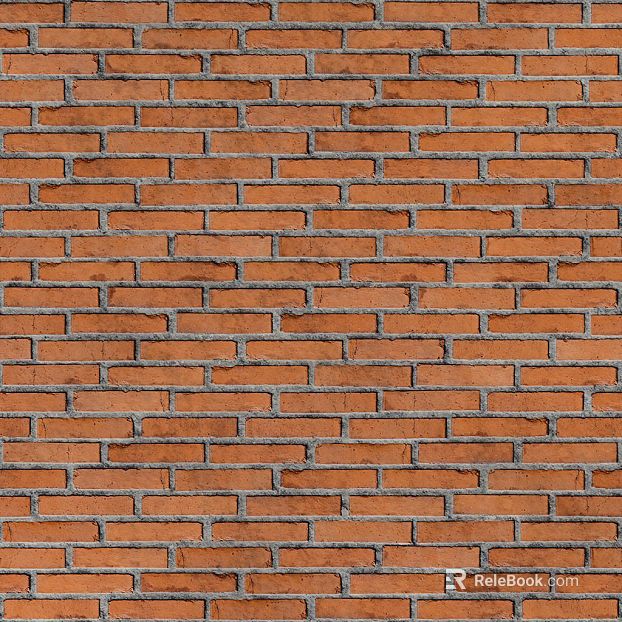 Red-brown brick wall, building exterior wall texture