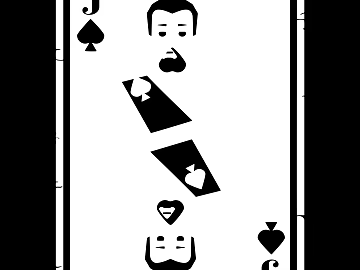 Playing Card Black and White Mask Pattern Graphics texture (ID:ffach322584)