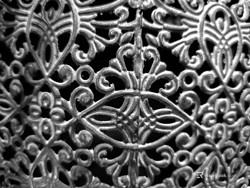 carved black and white pattern texture