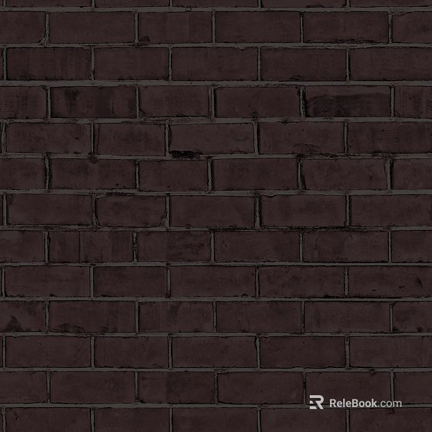 Dark gray brick wall indoor and outdoor wall material texture