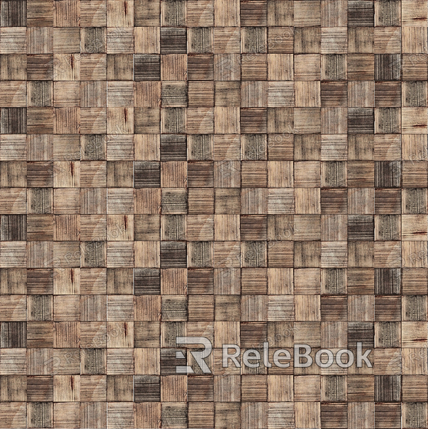 wood grain mosaic texture