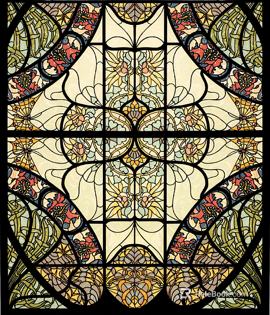Vintage Pattern Stained Glass texture
