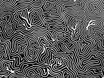 Modern black and white streamline wallpaper texture (ID:ffach821143)