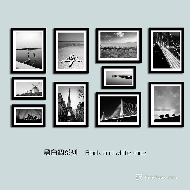 black and white painting texture