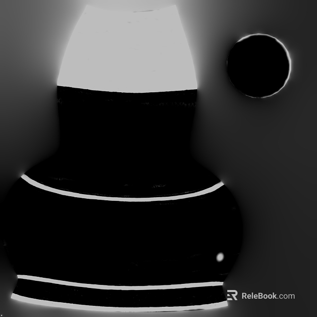 Black and White Bump Decoration Map texture