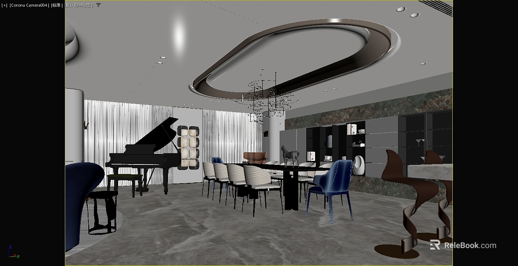 Light Luxury Grey Marble Restaurant Floor texture