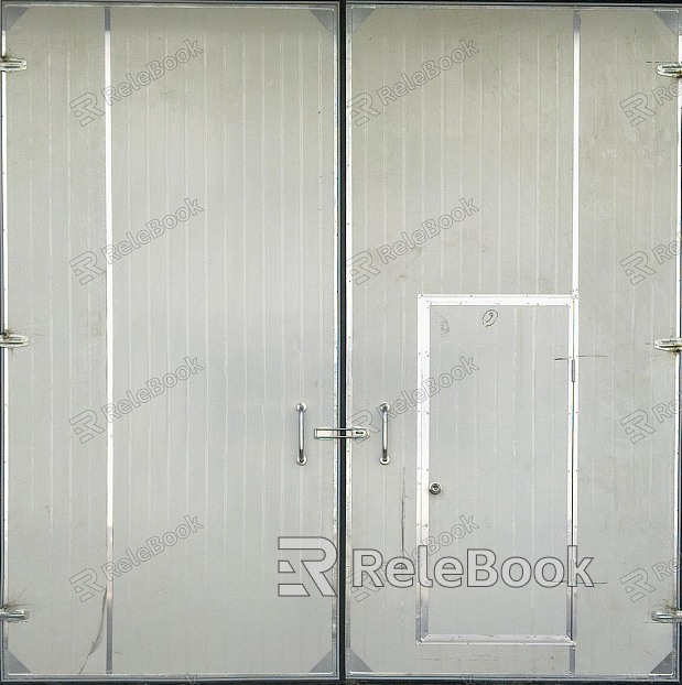 Metal door texture