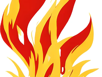 Red and yellow flame decorative pattern texture (ID:ffaeh917032)