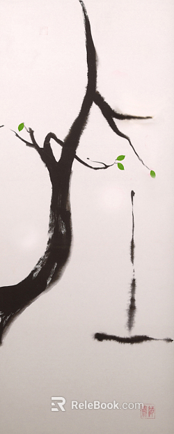 Plant painting texture