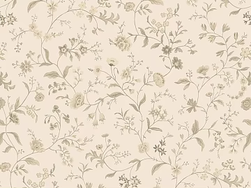 Retro floral wallpaper 3d model