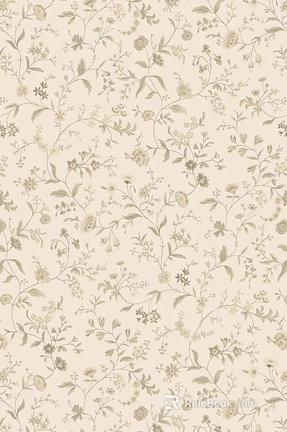 Retro floral wallpaper texture