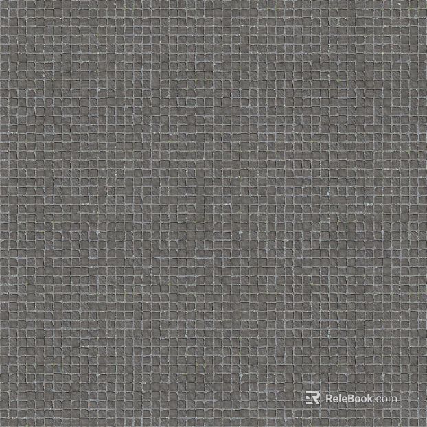 Dark gray ceramic mosaic kitchen wall texture