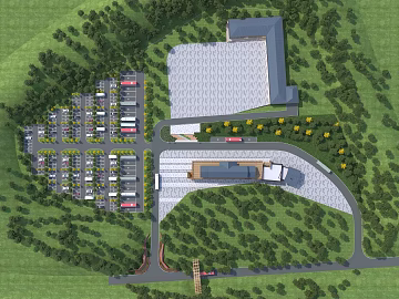 bird's eye view 3d model
