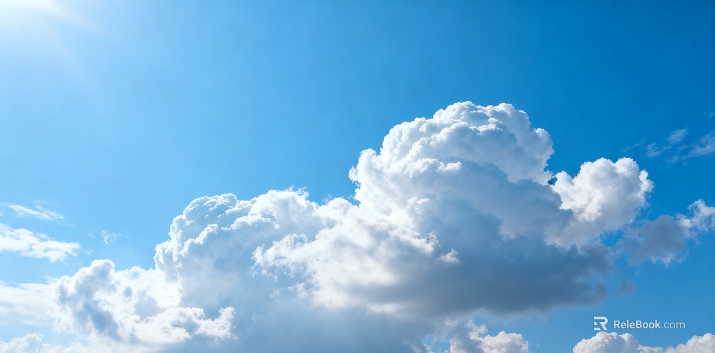 blue sky and white clouds texture