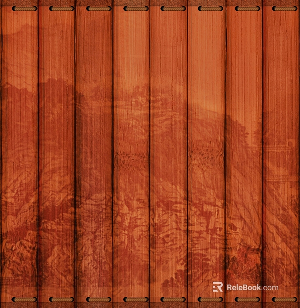 Brown red bamboo slips Chinese background texture