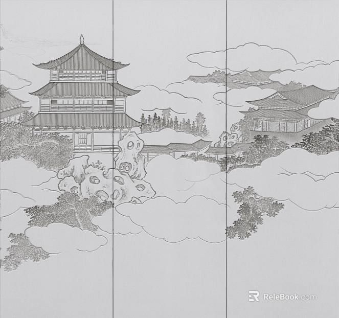 landscape painting texture
