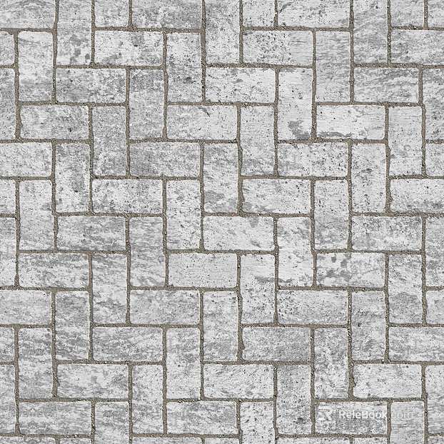 Herringbone pattern cement floor tile permeable brick sidewalk road square ground texture