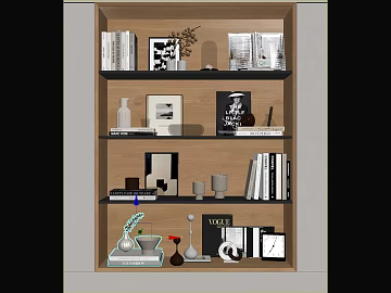 Light log color open bookcase model room display texture (ID:ffaeh726916)