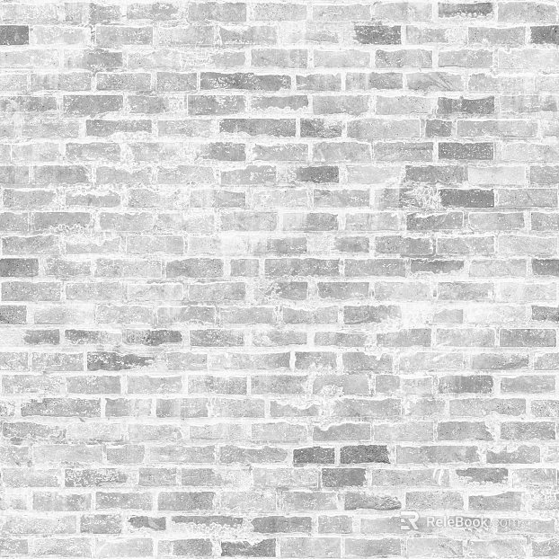 Light gray white brick wall indoor background wall texture